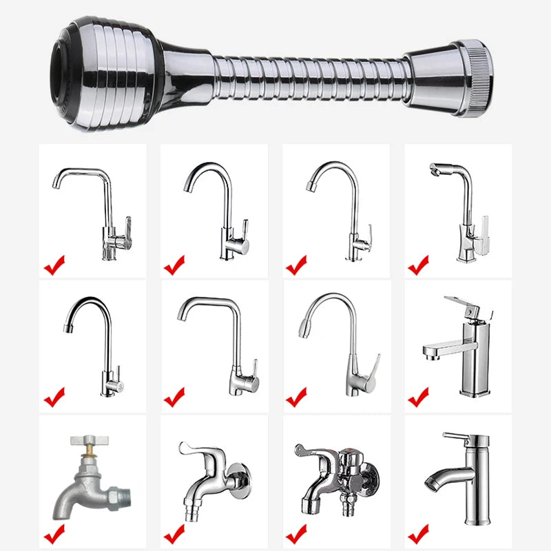 Adaptador de grifo de cocina universal 360°